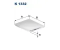 Filtr vzduchu v interiru FILTRON ‐ FI K1332