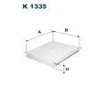 Filtr vzduchu v interiéru FILTRON ‐ FI K1335 Filtr vzduchu v interiéru FILTRON ‐ FI K1335