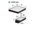 Filtr vzduchu v interiru FILTRON ‐ FI K1337-2x