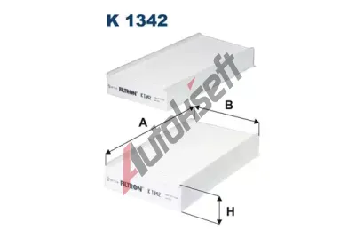 FILTRON Filtr vzduchu v interiru FI K 1342-2x, FI K1342-2x
