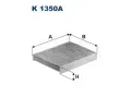 Filtr vzduchu v interiru FILTRON ‐ FI K1350A