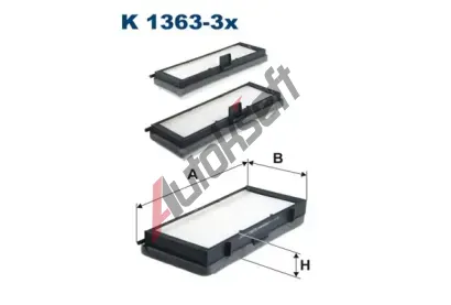 FILTRON Filtr vzduchu v interiru FI K1363-3x, K 1363-3x