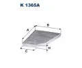 Filtr vzduchu v interiru FILTRON ‐ FI K1365A