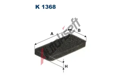 FILTRON Filtr vzduchu v interiru FI K 1368, FI K1368