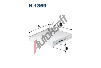 FILTRON Filtr vzduchu v interiru FI K 1369, FI K1369