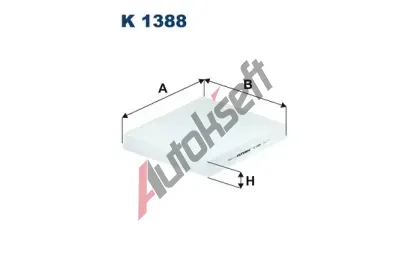 FILTRON Filtr vzduchu v interiru FI K 1388, FI K1388
