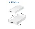 Filtr vzduchu v interiru FILTRON ‐ FI K1392-2x