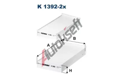 FILTRON Filtr vzduchu v interiru FI K1392-2x, FI K 1392-2x