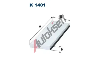 FILTRON Filtr vzduchu v interiru FI K1401, FI K 1401