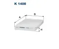 Filtr vzduchu v interiru FILTRON ‐ FI K1408