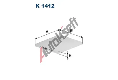 FILTRON Filtr vzduchu v interiru FI K1412, K 1412