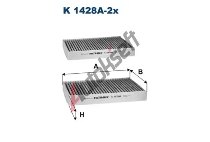 FILTRON Filtr vzduchu v interiru FI K1428A-2x, K 1428A-2x