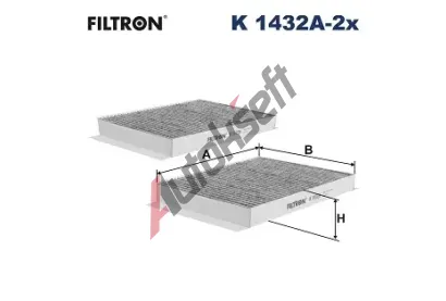FILTRON Filtr vzduchu v interiru FI K1432A-2x, K 1432A-2x