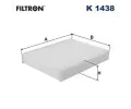 Filtr vzduchu v interiru FILTRON ‐ FI K1438