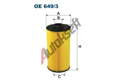 FILTRON Olejov filtr FI OE649/3, OE 649/3