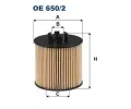 Olejov filtr FILTRON ‐ FI OE650/2