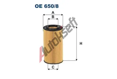 FILTRON Olejov filtr FI OE650/8, OE 650/8