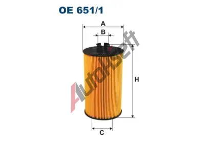 FILTRON Olejov filtr FI OE651/1, OE 651/1