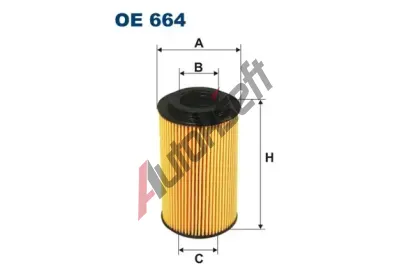 FILTRON Olejov filtr FI OE664, OE 664