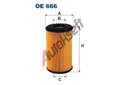 FILTRON Olejov filtr FI OE666, OE 666