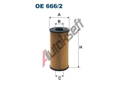 FILTRON Olejov filtr FI OE666/2, OE 666/2