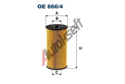 FILTRON Olejov filtr FI OE666/4, OE 666/4