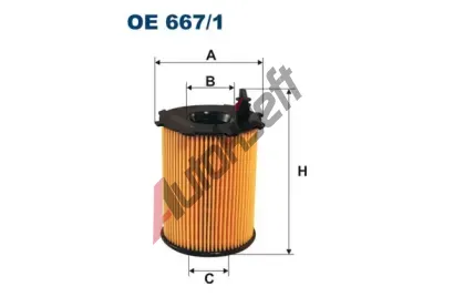 FILTRON Olejov filtr FI OE667/1, OE 667/1