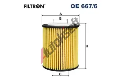 FILTRON Olejov filtr FI OE667/6, OE 667/6