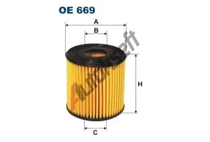 FILTRON Olejov filtr FI OE669, OE 669