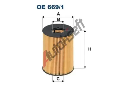 FILTRON Olejov filtr FI OE669/1, OE 669/1