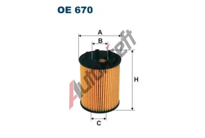 FILTRON Olejov filtr FI OE670, OE 670