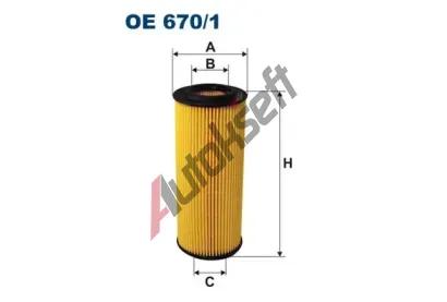 FILTRON Olejov filtr FI OE670/1, OE 670/1