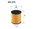 Olejov filtr FILTRON ‐ FI OE672