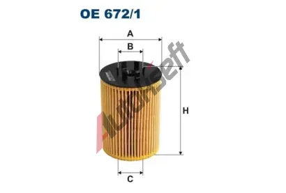 FILTRON Olejov filtr FI OE672/1, OE 672/1