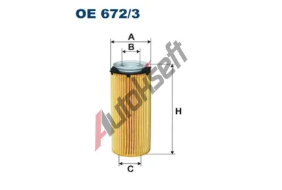 FILTRON Olejov filtr FI OE672/3, OE 672/3