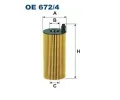 Olejov filtr FILTRON ‐ FI OE672/4