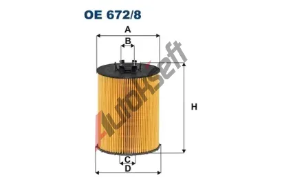 FILTRON Olejov filtr FI OE672/8, FI OE 672/8