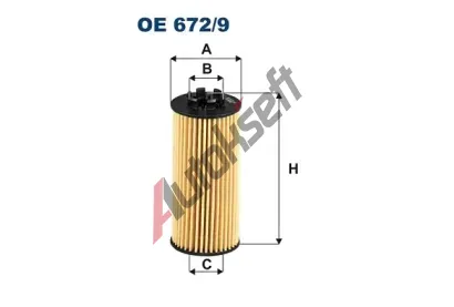 FILTRON Olejov filtr FI OE672/9, OE 672/9