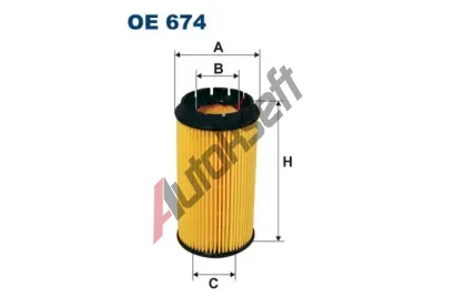 FILTRON Olejov filtr FI OE674, OE 674
