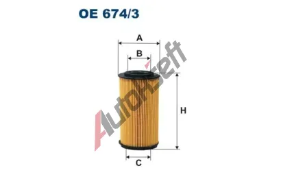 FILTRON Olejov filtr FI OE674/3, OE 674/3