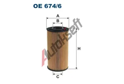 FILTRON Olejov filtr FI OE674/6, OE 674/6