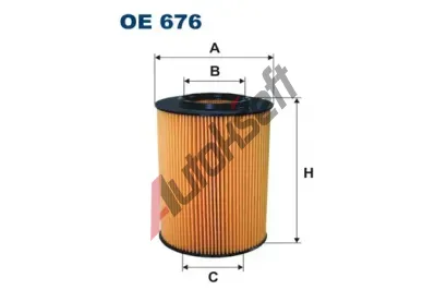 FILTRON Olejový filtr FI OE676, OE 676 FILTRON Olejový filtr FI OE676, OE 676