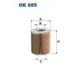 Olejový filtr FILTRON ‐ FI OE685 Olejový filtr FILTRON ‐ FI OE685