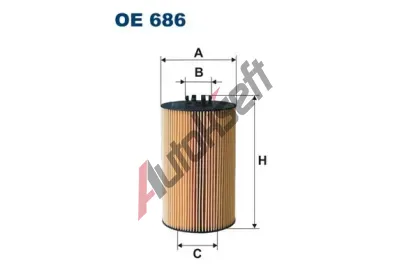 FILTRON Olejový filtr FI OE686, OE 686 FILTRON Olejový filtr FI OE686, OE 686