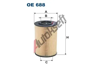 FILTRON Olejov filtr FI OE688, OE 688