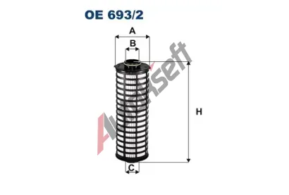 FILTRON Olejov filtr FI OE693/2, OE 693/2