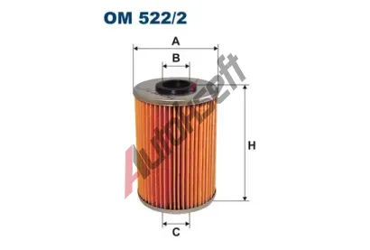 FILTRON Olejov filtr FI OM522/2, OM 522/2