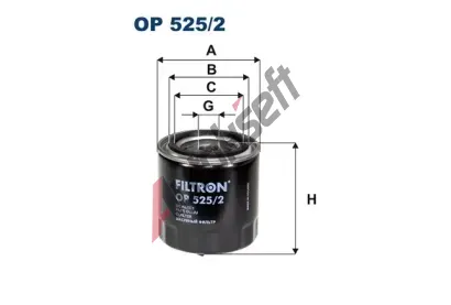 FILTRON Olejov filtr FI OP525/2, OP 525/2