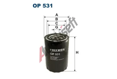 FILTRON Olejov filtr FI OP531, OP 531