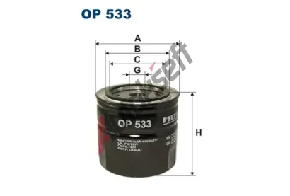 FILTRON Olejov filtr FI OP533, OP 533